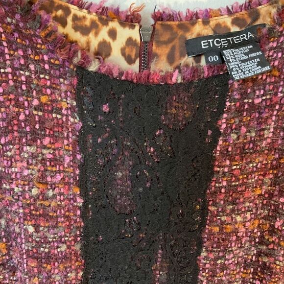 Et Cetera Boucle and Lace Dress, 00- runs bigger! Like a Small. Beautiful - Picture 7 of 10